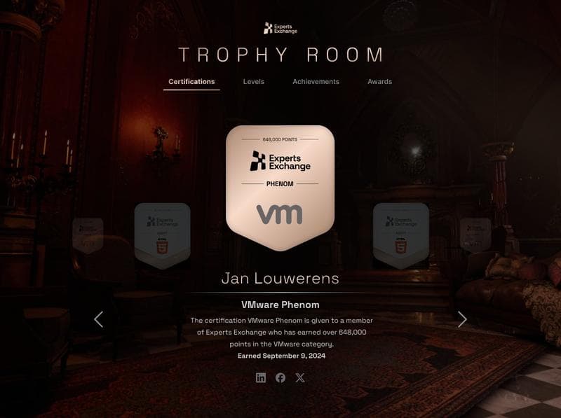 Trophy room screenshot
